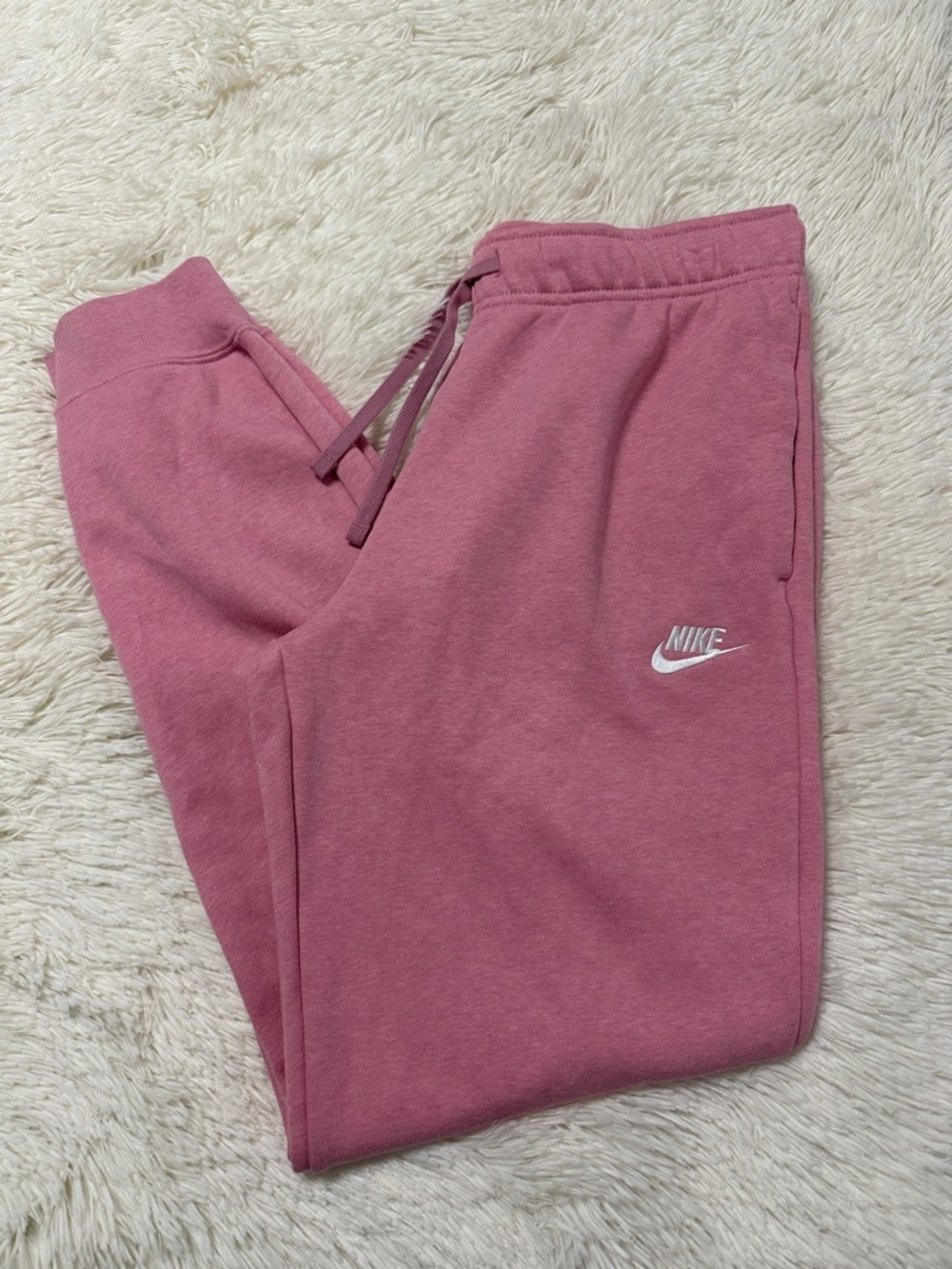 Nike Rose Pink Fleece Jogger Pants